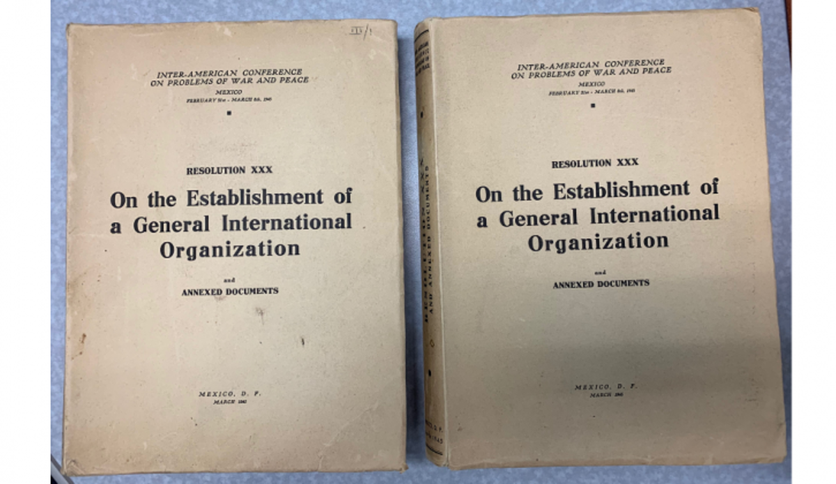 UN documents donated by Jim Sarro (Photo: Department of Operational Support)